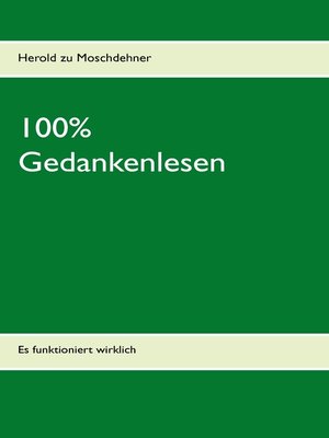 cover image of 100% Gedankenlesen